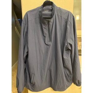 Walter Hagen Hydro Halt Golf Rain Windbreaker Jacket Pullover Men's XXL Blue